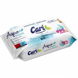 Chusteczki nawilżane CARI Aqua (80 chusteczek)