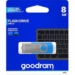 Pamięć USB GOODRAM 8GB UTS2 niebieski USB 2.0 UTS2-0080B0R11