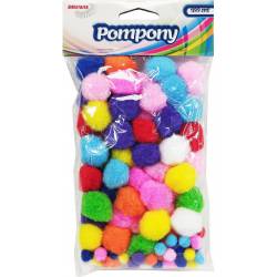 Pompony POM10/12 czerwone/zielone 10 mm