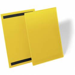 Kieszeń magazynowa magnetyczna A4 pion żółta (50 sztuk) 174404 DURABLE