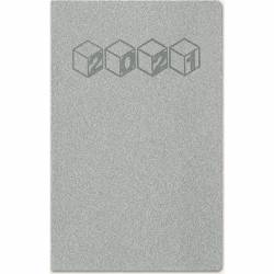 Kalendarz A6 Notesowy CLASSIC (C4), 16 - srebrny cristal, FLEXI 100 x 160 mm TELEGRAPH