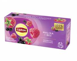 Herbata Lipton Malina i bez, 20 torebek