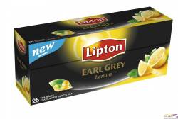 Herbata LIPTON earl grey lemon, 25 torebek