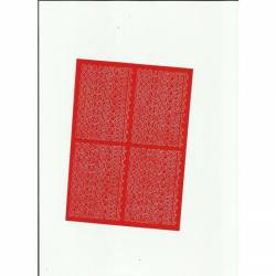 CYFRY samop.0.7cm(8) czerwone ARTDRUK