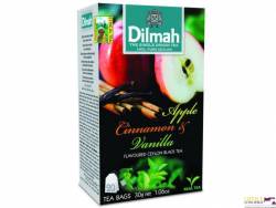 Herbata DILMAH jabłko cynamon i wanilia, 20 torebek