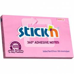 Notes samop.127x76, 360st., Różowy STICK`N 100k. 21558
