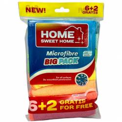 Ściereczka z mikrofibry uniwersalna 30x30cm (8szt) SPONTEX