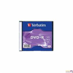 Płyta DVD+R VERBATIM SLIM 4.7GB Matt Silver 43556