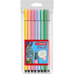 Flamaster PEN 68 PASTEL etui (8szt.)  68/8-01 STABILO