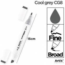 Marker alkoholowy dwustronny COOL GREY CG8 PP915-114 ARTIX
