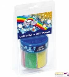 Sypki brokat FIORELLO 6 kolorów x60g w słoiczku (pastelowe) 170-2261