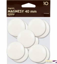 Magnesy 40mm GRAND białe   (10) 130-1699