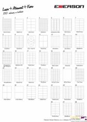Etykieta A4 biała 52,5x25,4mm 038 eta4525x254w EMERSON