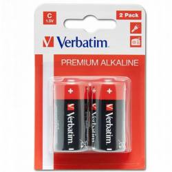 Bateria VERBATIM Premium Alkaline C/LR14 1,5V alkaliczna blister (49922) (2szt)