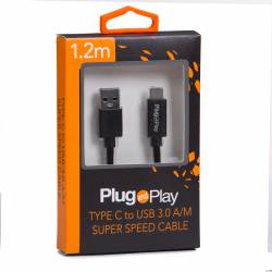 Kabel TYP-C/USB 3.0  1.2M PP-TPCTU3001 PLUG&PLAY