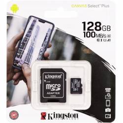 Pamięć MicroSD 128GB KINGSTON 100MB/s SDCS2/128GB + adapter