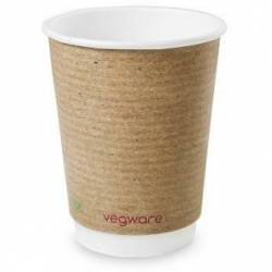 Kubki papierowe dwuwarstwowe 300ml (25szt.) 100% biodegradowalne VDW-12-GR VEGWARE