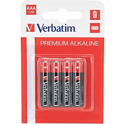 Bateria VERBATIM Premium Alkaline AAA/LR03 1,5V alkaliczna blister (49920) (4szt)