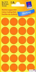 Etykiety ZF Q18mm    3173pomar ańczowe     kółka