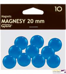 Magnesy 20mm GRAND niebieskie  (10)^ 130-1690