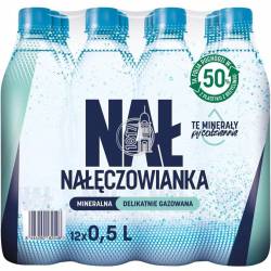 Woda mineralna NAŁĘCZOWIANKA 0.5L (12szt) delikatnie gazowana