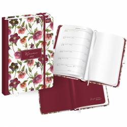 Kalendarz książkowy A5 192 Mat+UV FLOWERS INTERDRUK