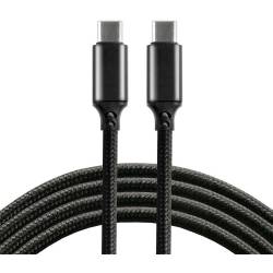 Kabel USB-C - USB-C EVERACTIVE 1m 5A 100W czarny (CBB-1PD5)