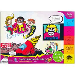 Blok rysunkowy kolorowy A4 16 kartek Tytus Romek i A`Tomek 150-1462 FIORELLO