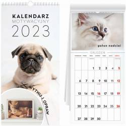 Kalendarz motywacyjny 22x46 cm Zwierzaki INTERDRUK