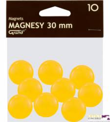 Magnesy 30mm GRAND żółte     (10)^ 130-1698