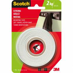 Taśma montażowa 19mmx1,5m mocna SCOTCH