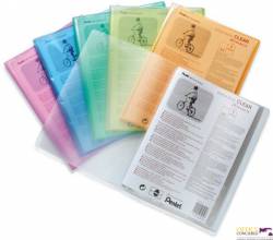 Album ofertowy A4 20kieszeni rózowy DCF242P CLEAR PENTEL RECYCOLOGY