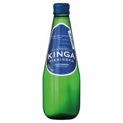 Woda Kinga Pienińska 0,33 litra ngazowana w szklanej butelce 