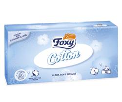 Chusteczki higieniczne Foxy Cotton, op. 90 szt., czysta celuloza