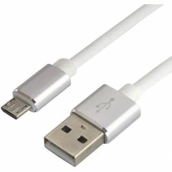 Kabel USB - microUSB EVERACTIVE 1,5m 2,4A biały (CBS-1.5MW)