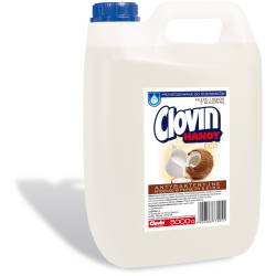 Mydło w płynie 5L ANTYBAKTERYJNE mleko i kokos z gliceryną CLOVIN (białe)